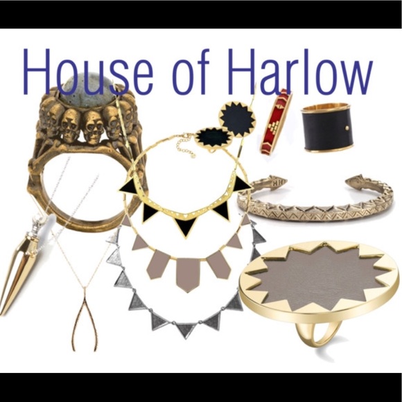 House of Harlow 1960 leather station necklace - Picture 8 of 8